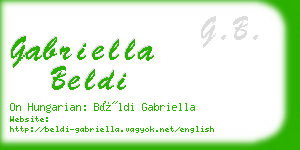 gabriella beldi business card